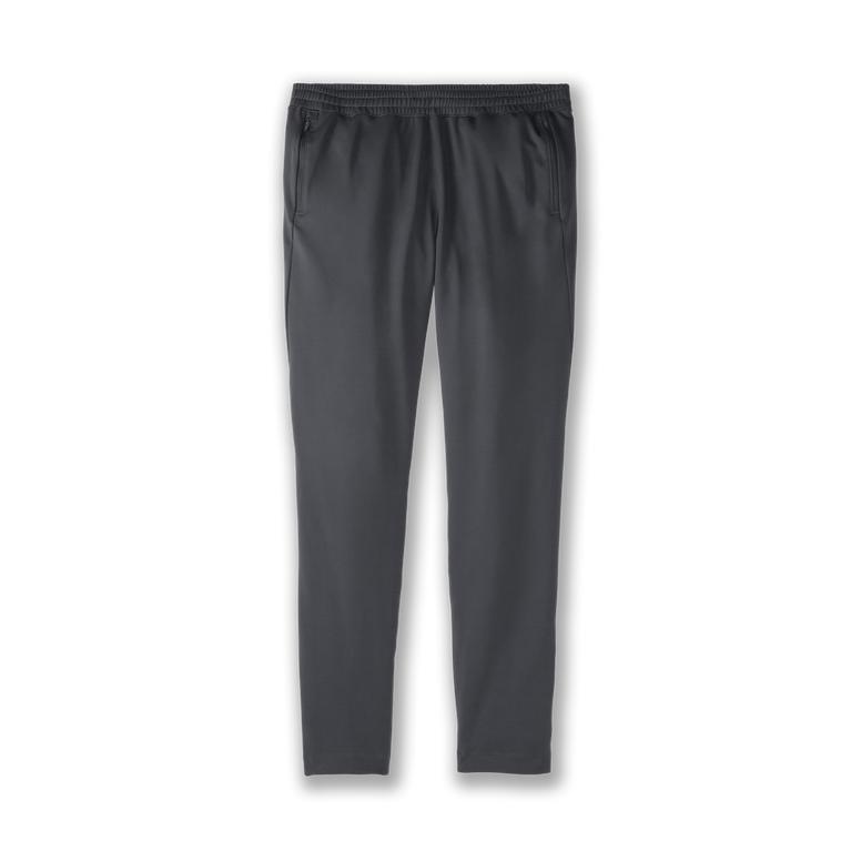 Brooks Spartan Running Pants - Men's - Asphalt/DarkGey (43679-ZJEQ)